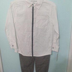 Calvin Klein boys shirt and pants size 6